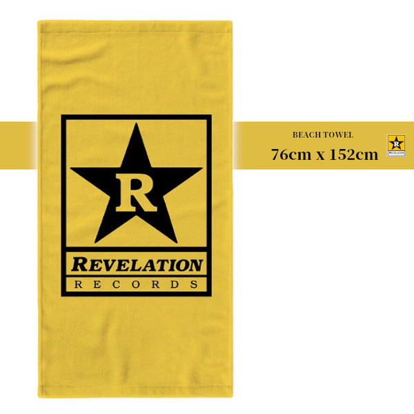 【即納】【廃盤】Revelation Records / レヴェレーション・レコード - LOGO ビーチタオル(イエロー)