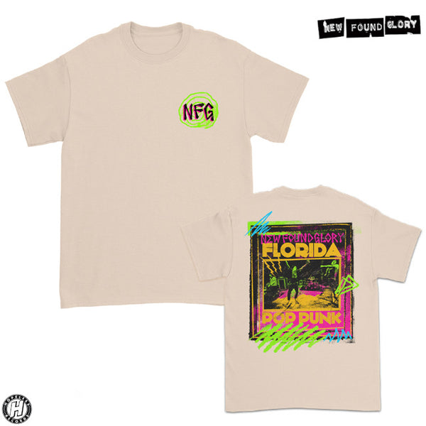 【品切れ】New Found Glory / ニュー・ファウンド・グローリー - Pop Punk Live Tシャツ(ナチュラル)