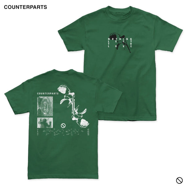 【お取り寄せ】Counterparts / カウンターパーツ - NOTHING LEFT Tシャツ(グリーン)