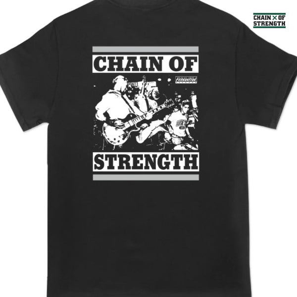 【お取り寄せ】Chain of Strength / チェイン・オブ・ストレングス - WHAT HOLDS US Tシャツ(ブラック)