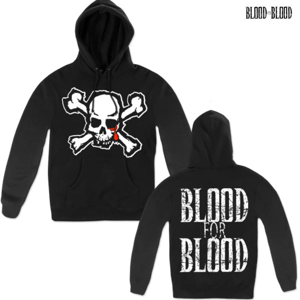 【お取り寄せ】Blood For Blood/ブラッド・フォー・ブラッド - Skull プルオーバーパーカー (ブラック)