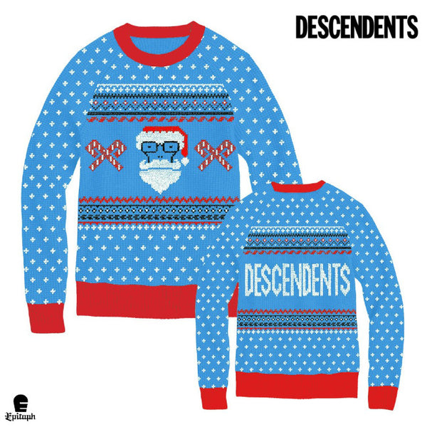 【お取り寄せ】Descendents /ディセンデンツ - Santa Milo 総柄ニット・セーター(ブルー)