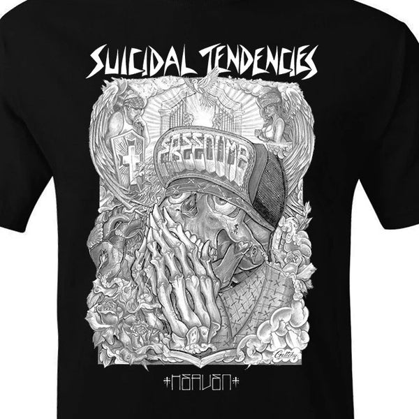 【品切れ】【お取り寄せ】Suicidal Tendencies /スイサイダル・テンデンシーズ - Heaven The Artist Series Tシャツ(ブラックxホワイト)