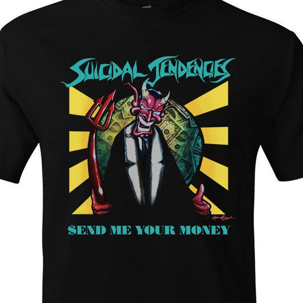 【期間限定】 Suicidal Tendencies /スイサイダル・テンデンシーズ - Send Me Your Money Tシャツ(ブラック)