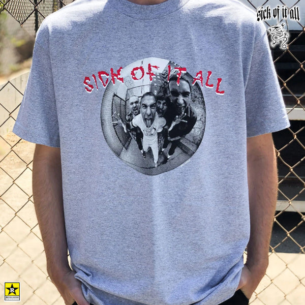 【お取り寄せ】Sick of It All / シック・オブ・イット・オール SOIA ｘ BJ PAPAS Tシャツ(グレー)
