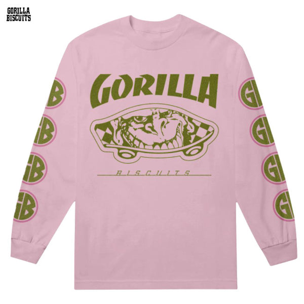 【お取り寄せ】Gorilla Biscuits /ゴリラ・ビスケッツ - Queens Style ロングスリーブ・長袖シャツ(ピンク)