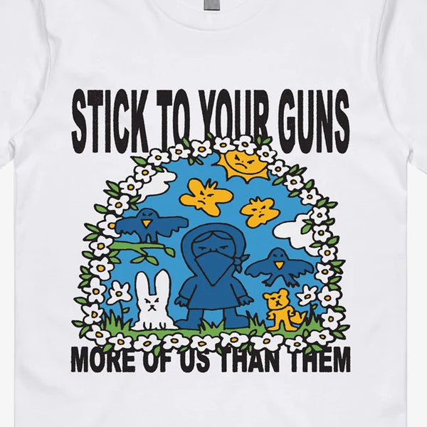 【お取り寄せ】Stick To Your Guns /スティック トゥ ユアー ガンズ - Us > Them Shirt Tシャツ(ホワイト)