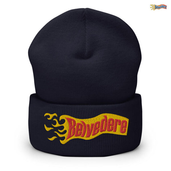 【お取り寄せ】Belvedere / ベルヴェデーレ - Yellow x Red Logo ビーニー・ニット帽 (4カラー)