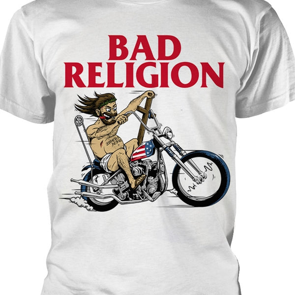 【お取り寄せ】Bad Religion / バッド・レリジョン - AMERICAN JESUS Tシャツ(ホワイト)