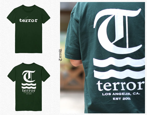 【お取り寄せ】Terror / テラー - Hot Water Logo Tシャツ(グリーン)