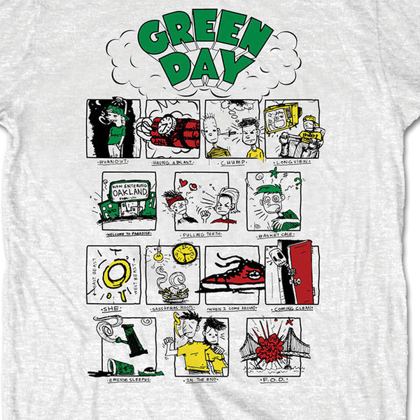 【お取り寄せ】Green Day / グリーン・デイ - DOOKIE RRHOF Tシャツ(ホワイト)