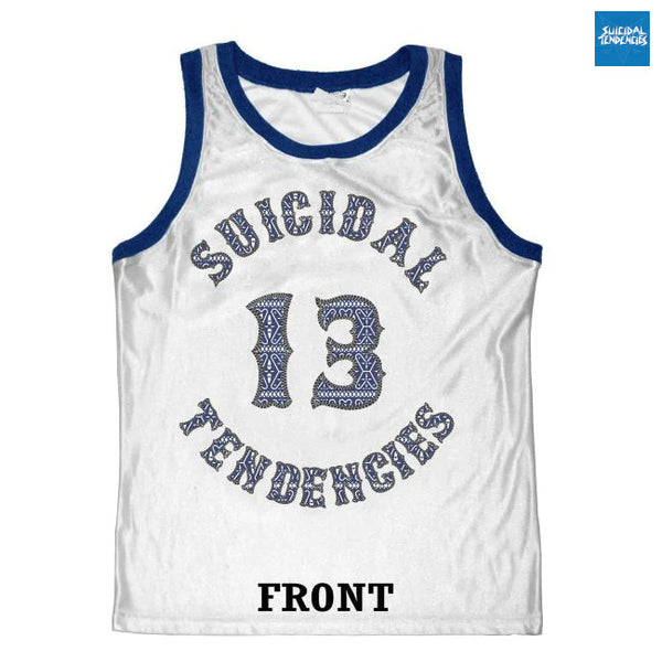 【お取り寄せ】【期間限定】Suicidal Tendencies /スイサイダル・テンデンシーズ - Heritage バスケジャージ・バスケットボールジャージ(ホワイト)