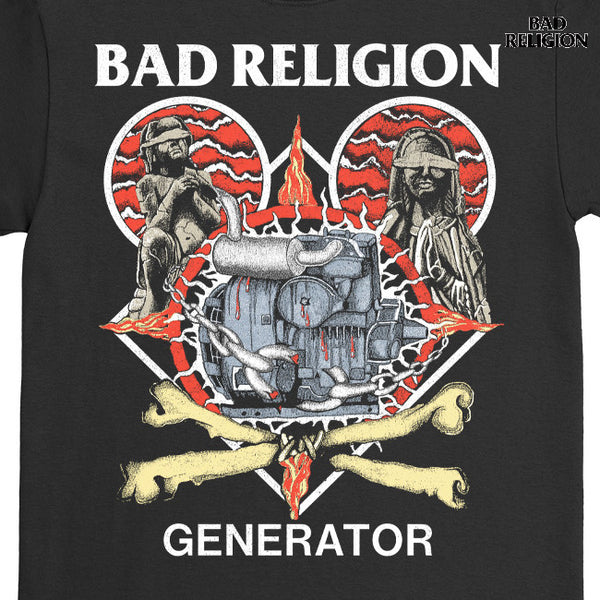【お取り寄せ】Bad Religion / バッド・レリジョン - Generator Blindfold Tシャツ(ブラック)