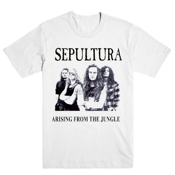 【お取り寄せ】Sepultura / セパルトゥラ - ARISING FROM THE JUNGLE Tシャツ (ホワイト)