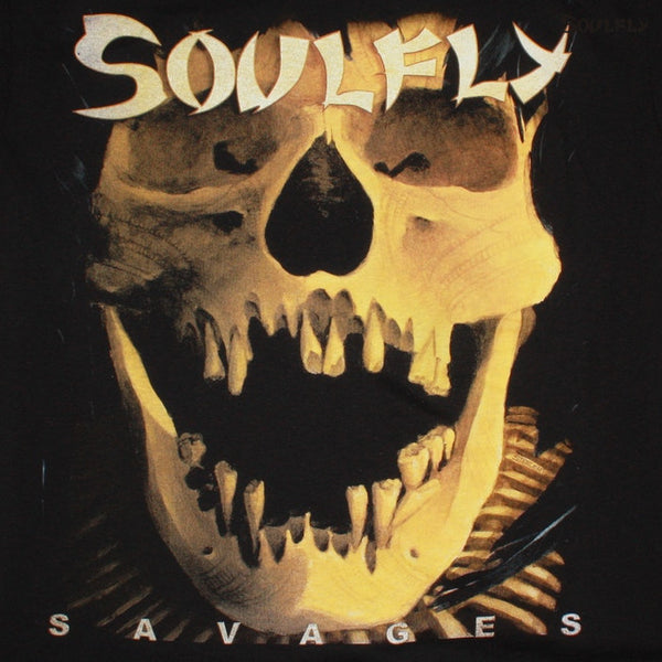 【お取り寄せ】Soulfly / ソウルフライ - SAVAGES Tシャツ (ブラック)