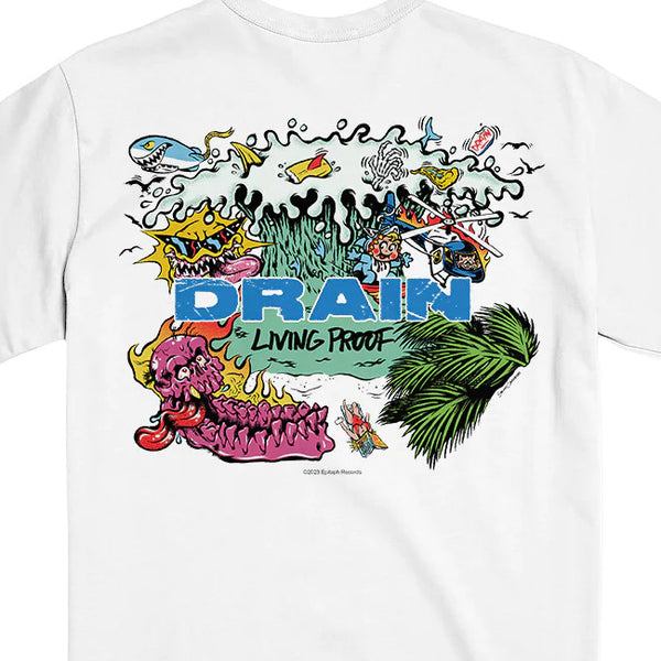【お取り寄せ】Drain / ドレーン - Living Proof - Album Art Tシャツ (ホワイト)