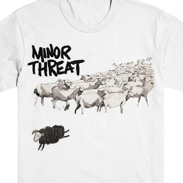 【即納】Minor Threat / マイナー・スレット - OUT OF STEP Tシャツ(ホワイト)