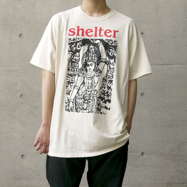 【即出荷可能】Shelter /シェルター - Logo Tシャツ（ナチュラル）