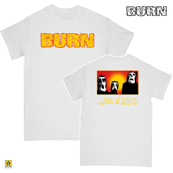 【お取り寄せ】BURN /バーン - SHALL BE JUDGED Tシャツ(ホワイト)