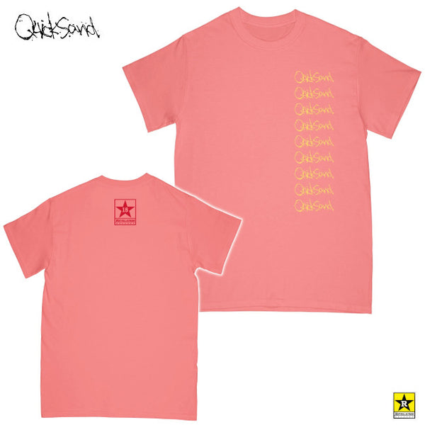 【即納】Quicksand / クイックサンド - MULTI LOGO Tシャツ(コーラル)