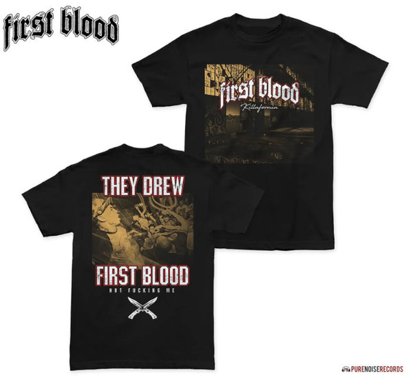 【品切れ】First Blood /ファーストブラッド - Killafornia Tシャツ(ブラック)