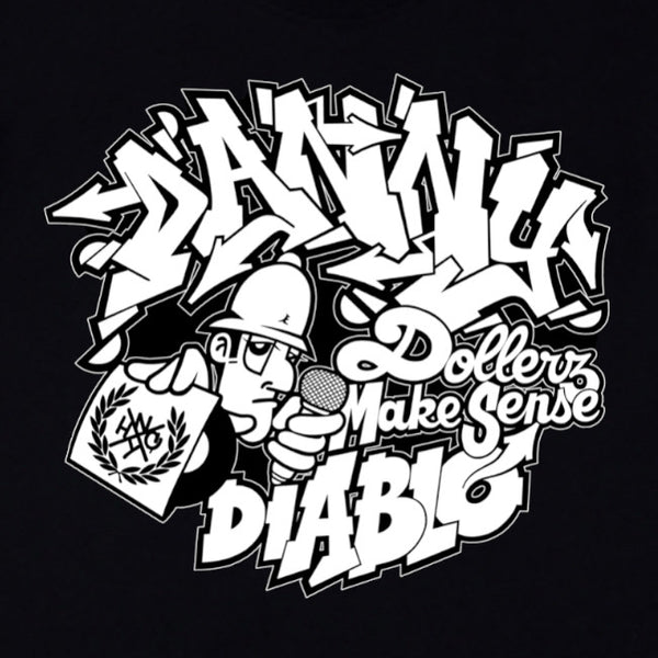 【お取り寄せ】Danny Diablo / ダニー・ディアブロ - Dollerz Make Sense Tシャツ(ブラック)