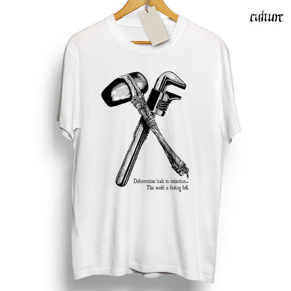 【お取り寄せ】Culture / カルチャー - DEFORESTATION Tシャツ(ホワイト)