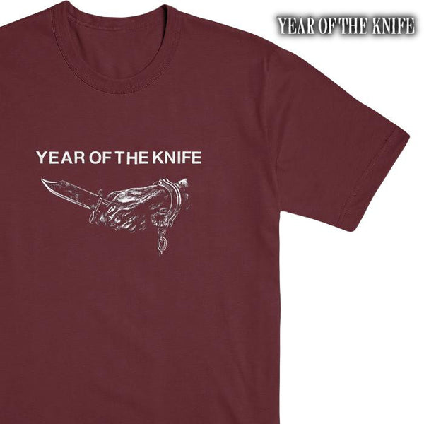【お取り寄せ】Year Of The Knife / イヤー・オブ・ザ・ナイフ - STAB Tシャツ(マルーン)