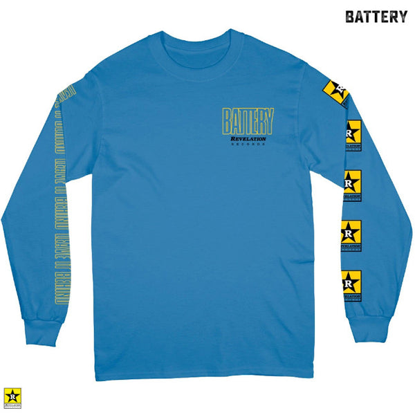 【即納】Battery / バッテリー - WHATEVER IT TAKES ロングスリーブ・長袖シャツ(ブルー)