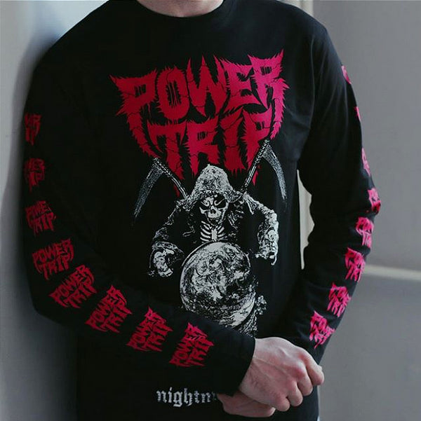 【お取り寄せ】Power Trip /パワートリップ - Nightmare Logic ロングスリーブシャツ(ブラック)