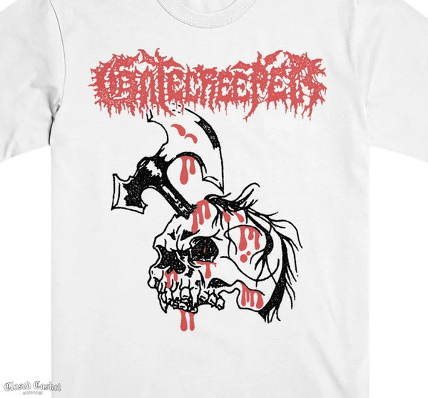 【お取り寄せ】Gatecreeper / ゲートクリーパー - BLOODY SKULL Tシャツ(ホワイト)