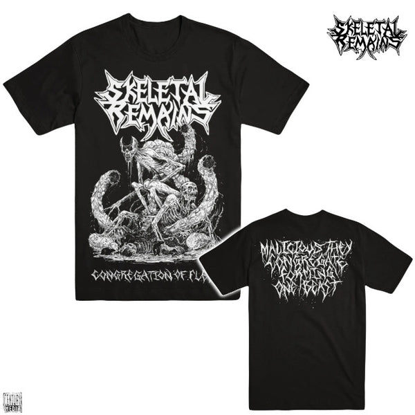 【お取り寄せ】Skeletal Remains / スケリタル・リメインズ - CONGREGATION OF FLESH Tシャツ(ブラック)