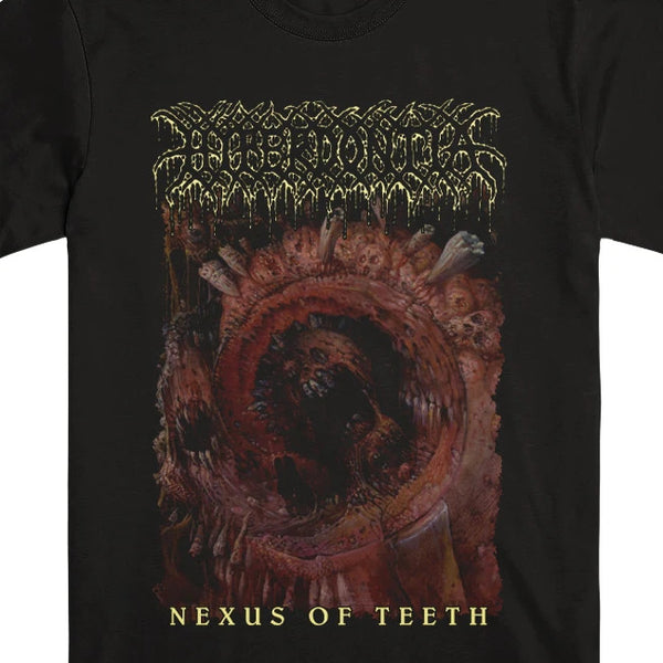 【お取り寄せ】Hyperdontia / ハイパードンティア - NEXUS OF TEETH Tシャツ(ブラック)