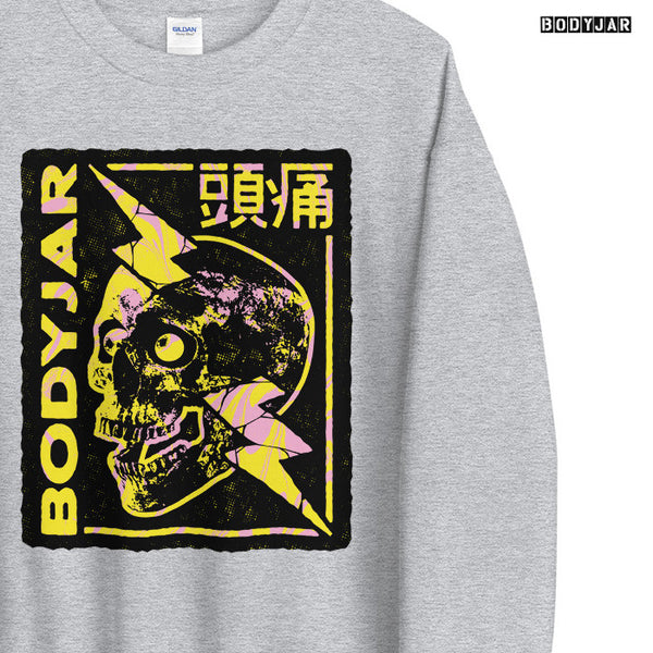 【お取り寄せ】Bodyjar / ボディージャー - Bolt Skull クルーネック・トレーナー・スウェット (3カラー)