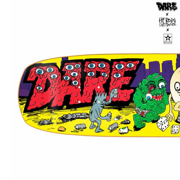 【限定100】Dare / デア - DARE X HEROIN スケートデッキ