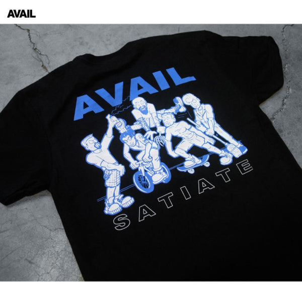 【お取り寄せ】Avail / アヴェイル - Satiate Group Tシャツ(ブラック)