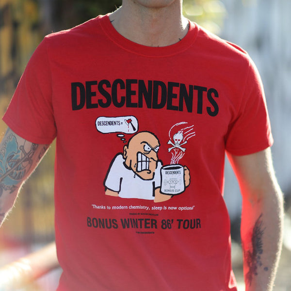 【お取り寄せ】Descendents / ディセンデンツ - Bonus Winter Tour '86 Tシャツ(レッド)