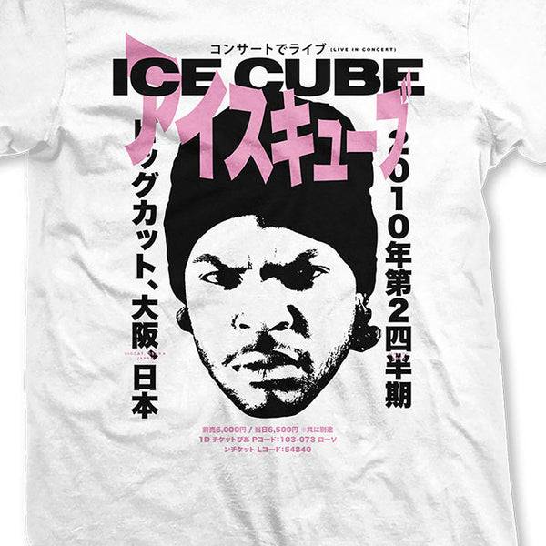 【お取り寄せ】ICE CUBE / アイス・キューブ - BEANIE KANJI Tシャツ (ホワイト)