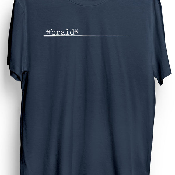 【お取り寄せ】Braid / ブレイド - AFRAID Tシャツ (ネイビー)