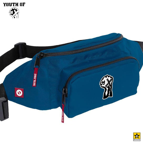 【早い者勝ち！】Youth Of Today /ユース・オブ・トゥデイ - Fist Logo ファニーパック・バッグ(ブルー)