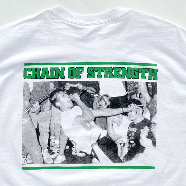 【品切れ】Chain of Strength / チェイン・オブ・ストレングス - The One Thing That Still Holds True Tシャツ(ホワイト)