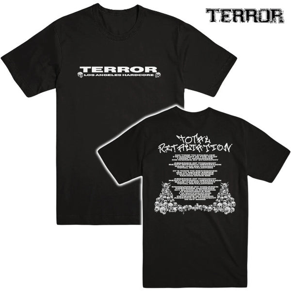 Terror / テラー - TOTAL RETALIATION Tシャツ(ブラック)