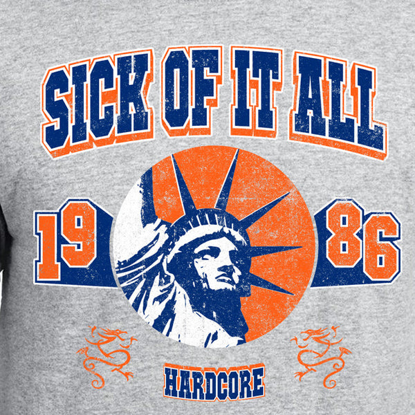 【完売】Sick of It All / シック・オブ・イット・オール Knicks Tシャツ(グレー)