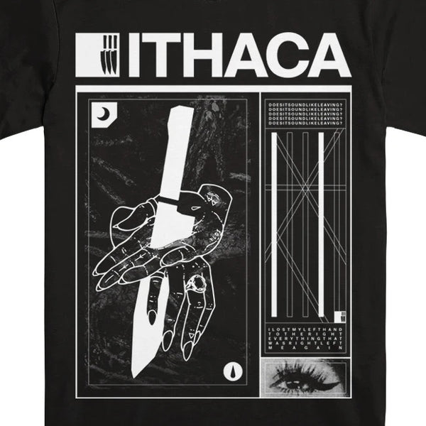 【お取り寄せ】Ithaca / イサカ - DOES IT SOUND LIKE LEAVING Tシャツ(ブラック)