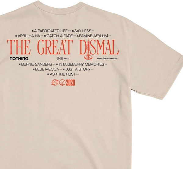 【お取り寄せ】Nothing / ナッシング - THE GREAT DISMAL Tシャツ (サンド)