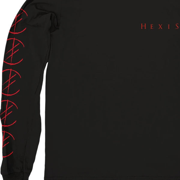 【お取り寄せ】Hexis / ヘクシス - LOGO RED ロングスリーブ・長袖シャツ(ブラック)