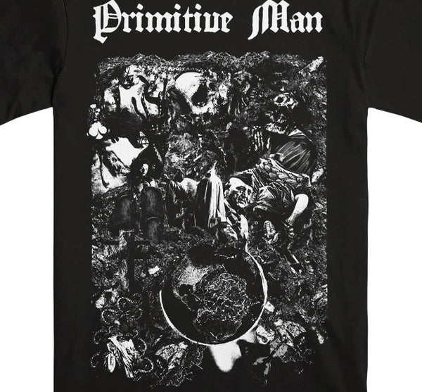 【お取り寄せ】Primitive Man / プリミティヴ・マン - WORLD DECAY Tシャツ(ブラック)