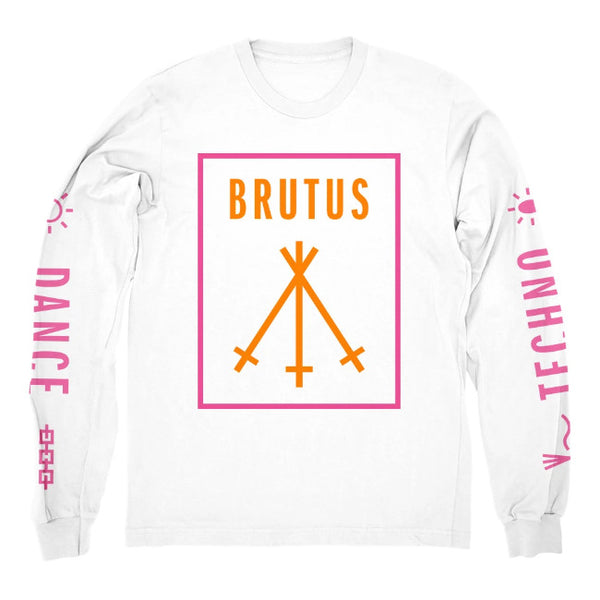 【品切れ】BRUTUS / ブルータス - TECHNO ロングスリーブ・長袖シャツ(ホワイト)