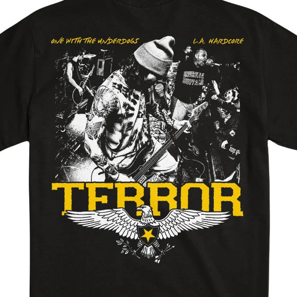 【品切れ】Terror / テラー - UNDERDOGS Tシャツ(ブラック)