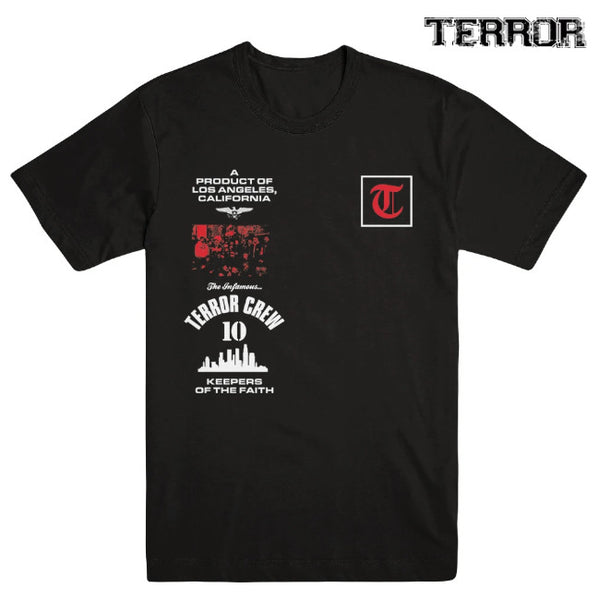 【お取り寄せ】Terror / テラー - INFAMOUS 10 Tシャツ(ブラック)